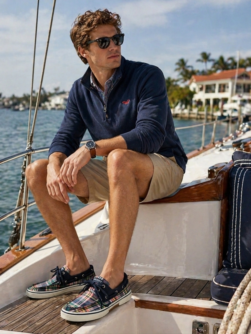 Sperry  Plaid Boat Shoes Men’s 11.5 Memory Foam Casual Preppy Coastal - Picture 3 of 14